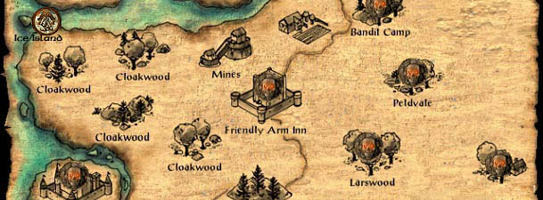 Baldur's Gate World Map